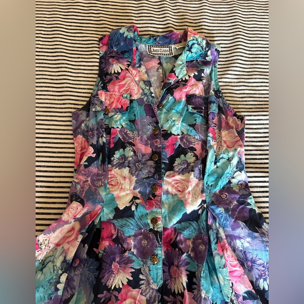 Just Class Floral Skirt Jumper Vintage - Picture 2 of 8